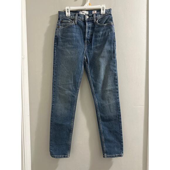 RE/DONE button fly blue denim little flaw size 25 Made in USA - Picture 1 of 8